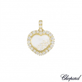 Chopard Yellow Gold Happy Diamonds Heart Pendant